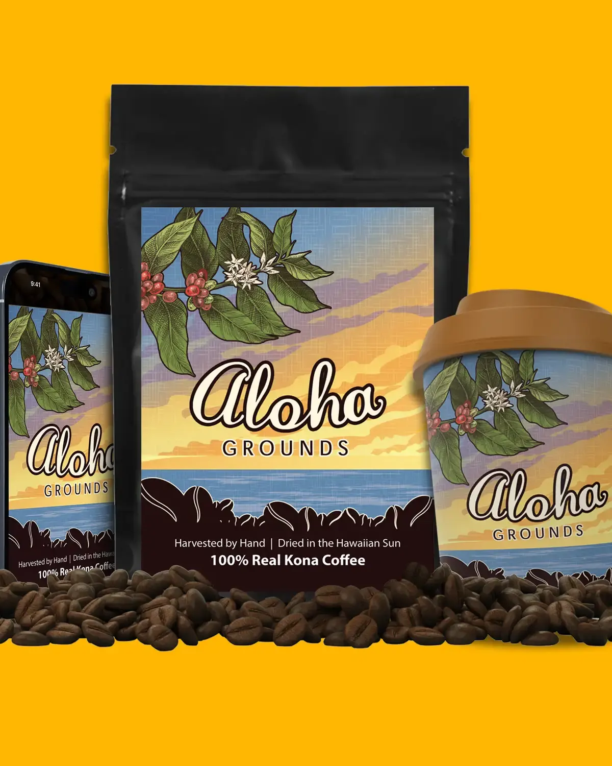 Brand and logo design example designed by our company
