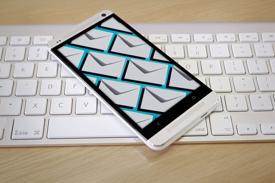 Email template preview on mobile and desktop showing cross-client testing for Gmail, Outlook, and Apple Mail