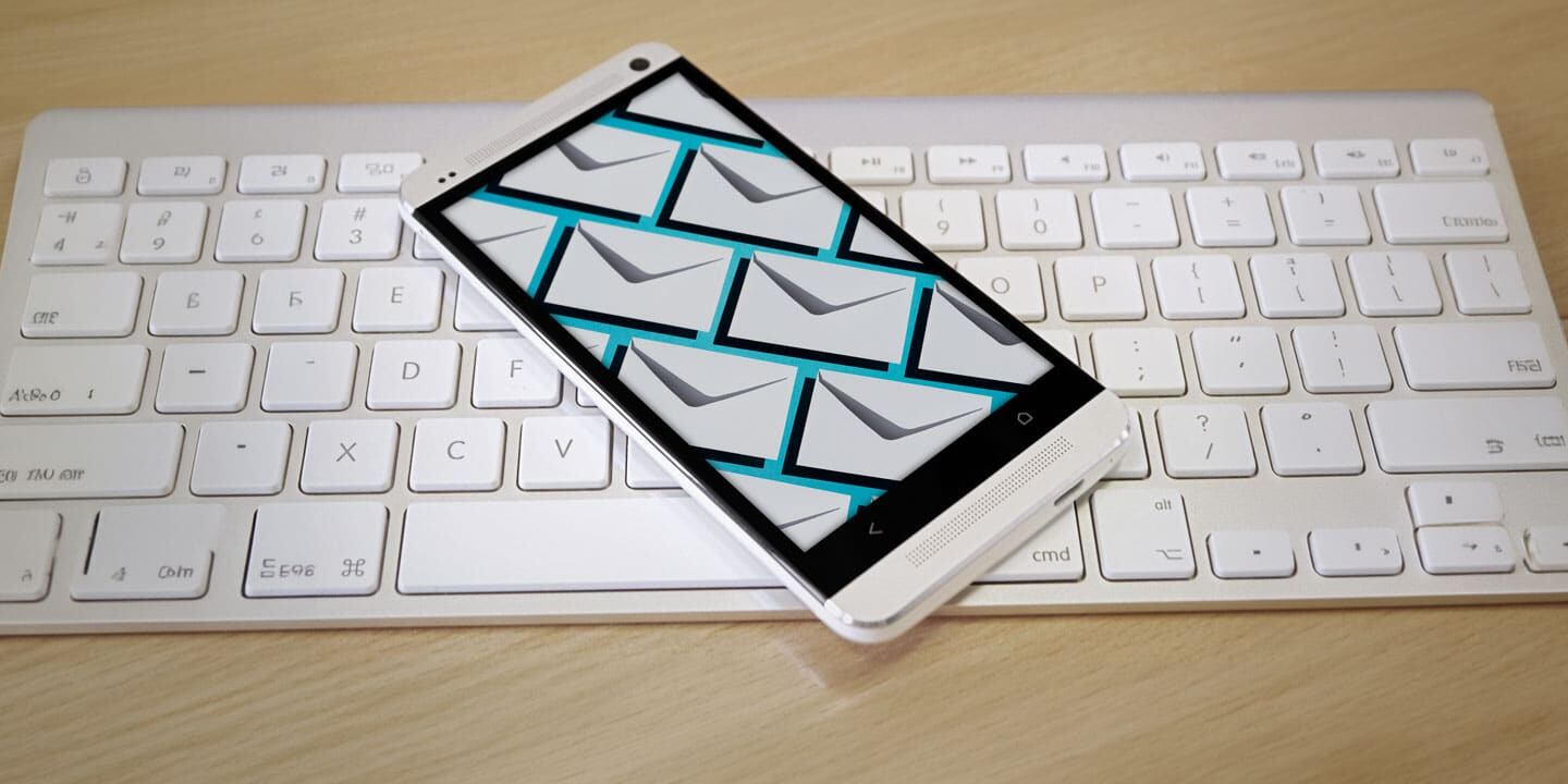 Email template preview on mobile and desktop showing cross-client testing for Gmail, Outlook, and Apple Mail