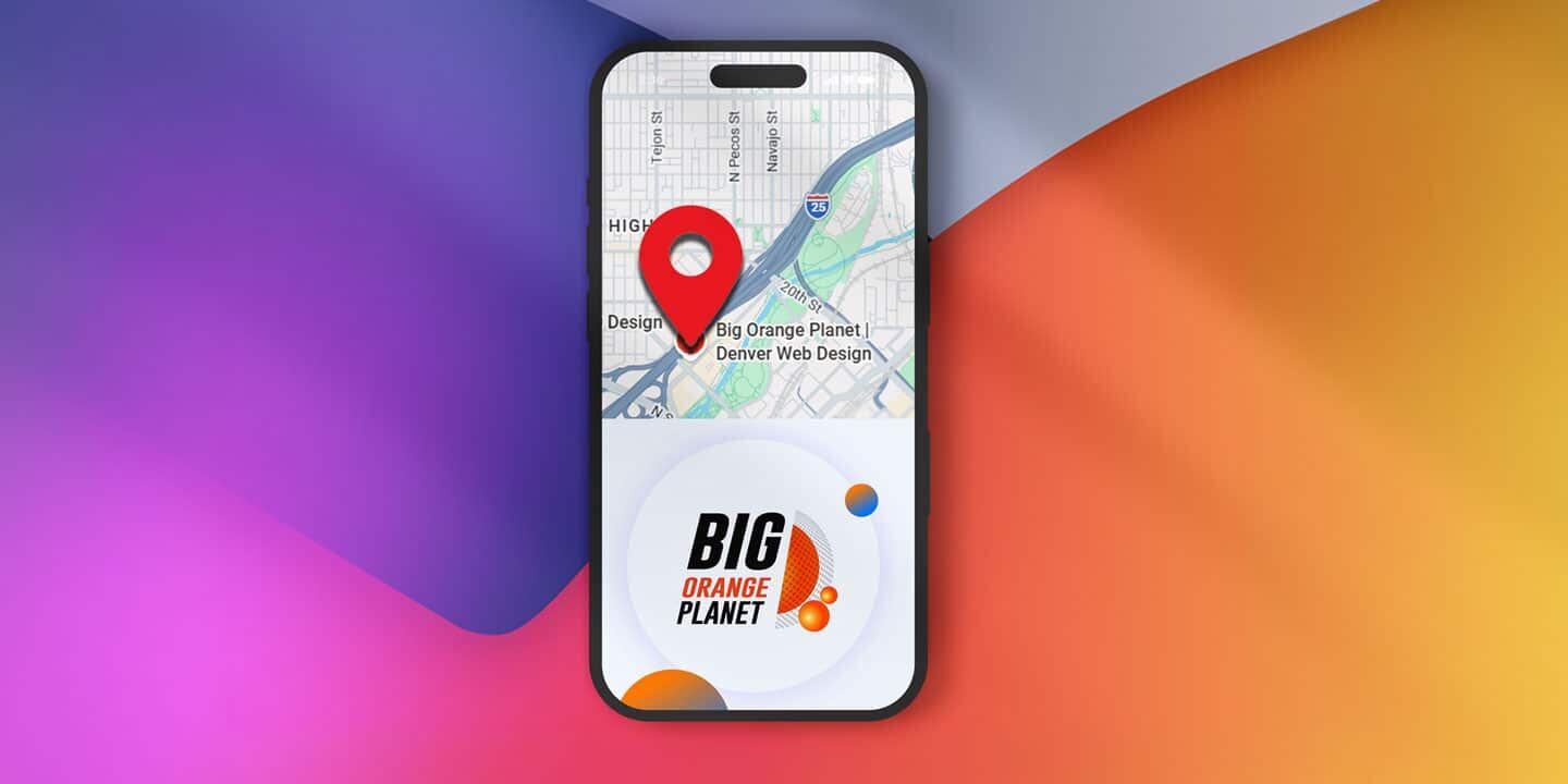 City map with a location pin and ranking arrows representing local SEO volatility across a service category