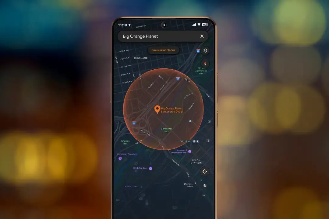 Google Maps local search results showing businesses ranked by proximity