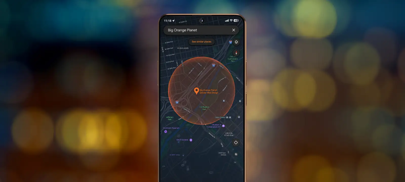 Google Maps local search results showing businesses ranked by proximity