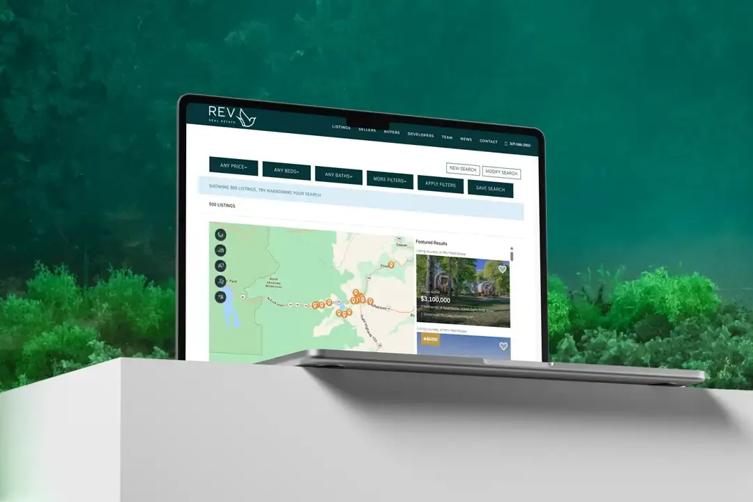 Custom IDX Broker listings page redesigned for REV Real Estate using WordPress and CSS