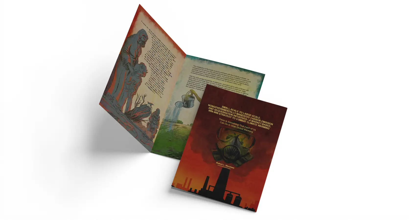 Printed brochure containing the original content that was transformed into a modern website using ChatGPT
