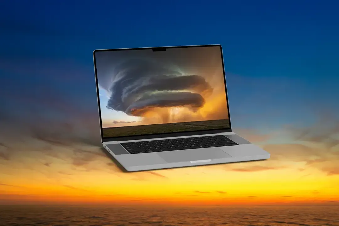 AI tools generating multiple creative possibilities in a surreal landscape